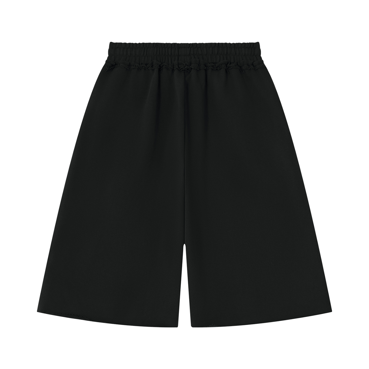 heavyweight raw edge shorts