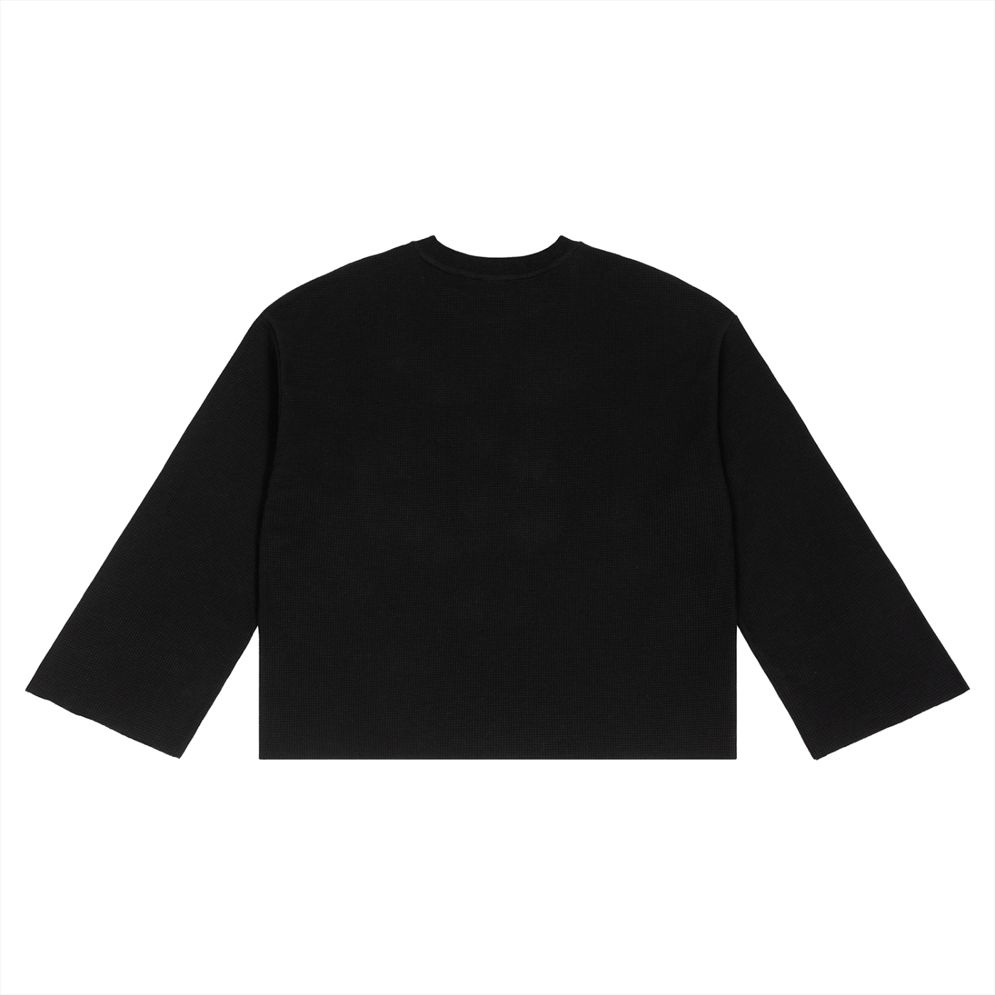 waffle raw edge tee