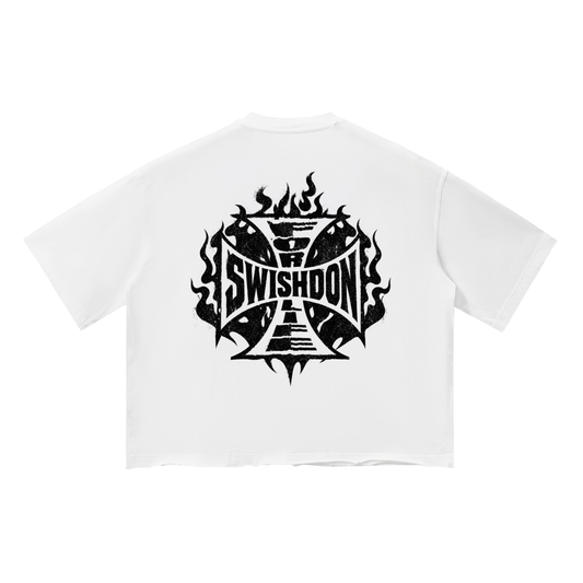 cross wash boxy tee