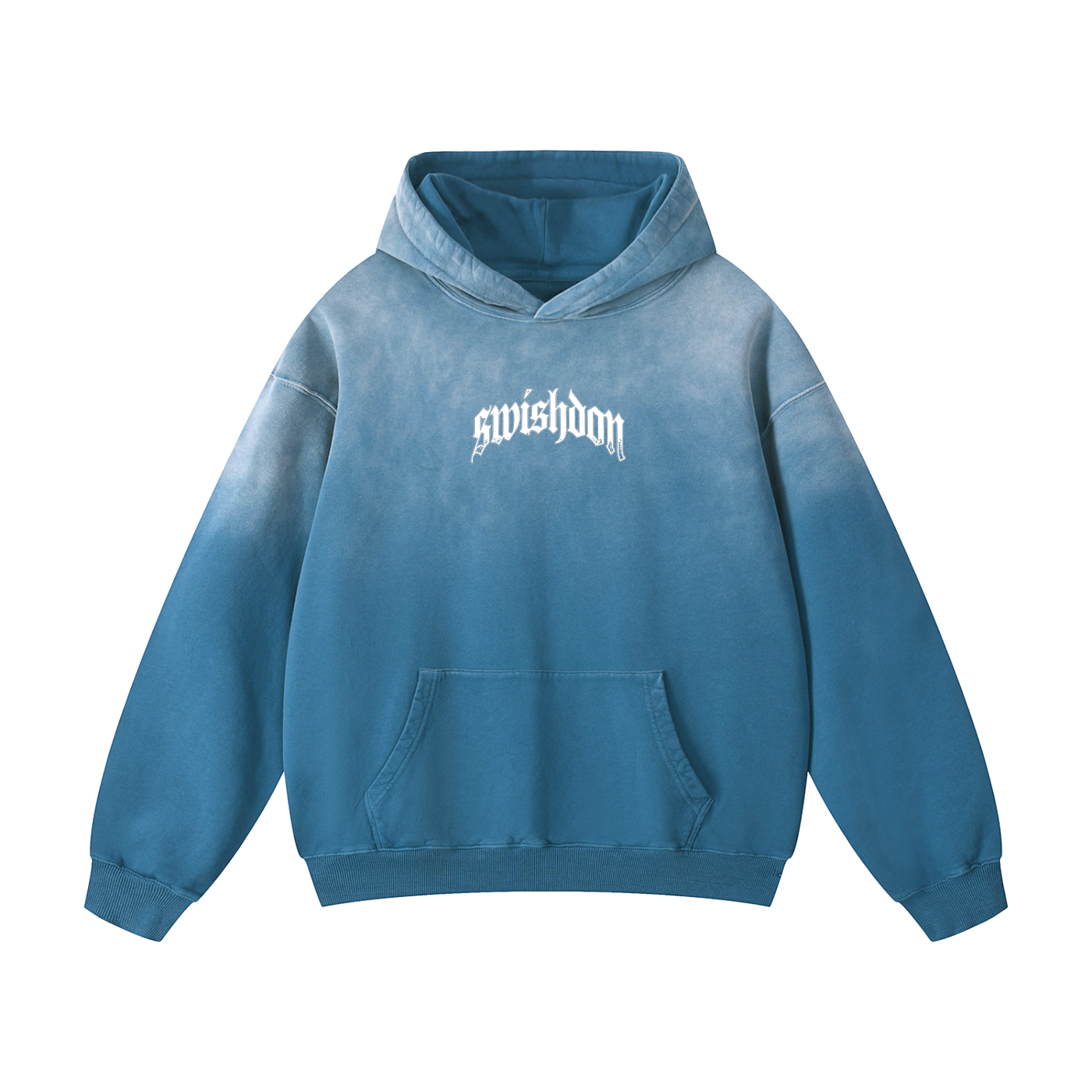 logo sunfade oversized oodie