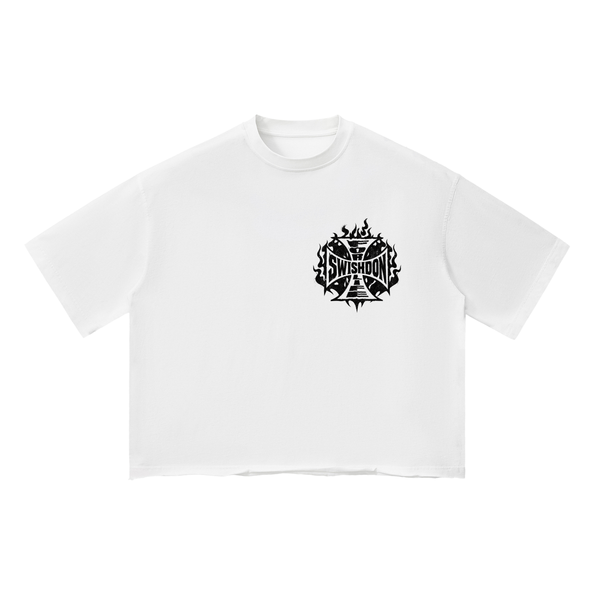 cross wash boxy tee