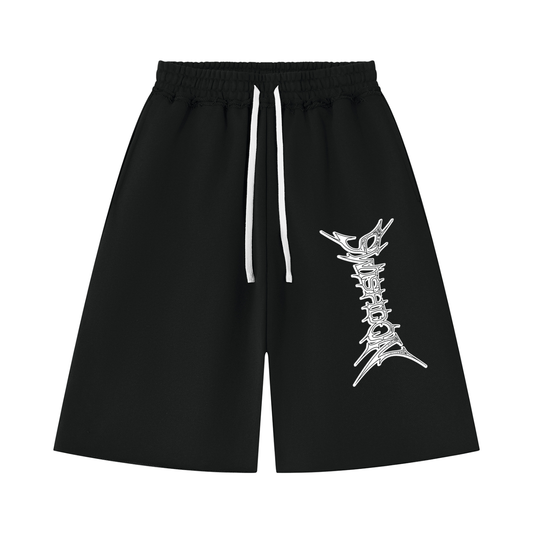heavyweight raw edge shorts