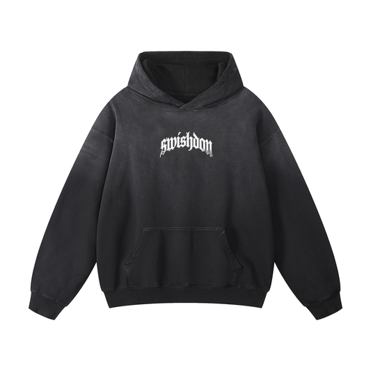 logo sunfade oversized oodie