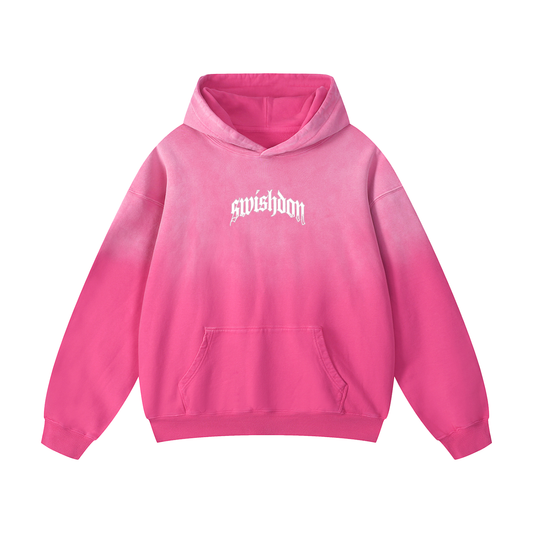 logo sunfade oversized oodie