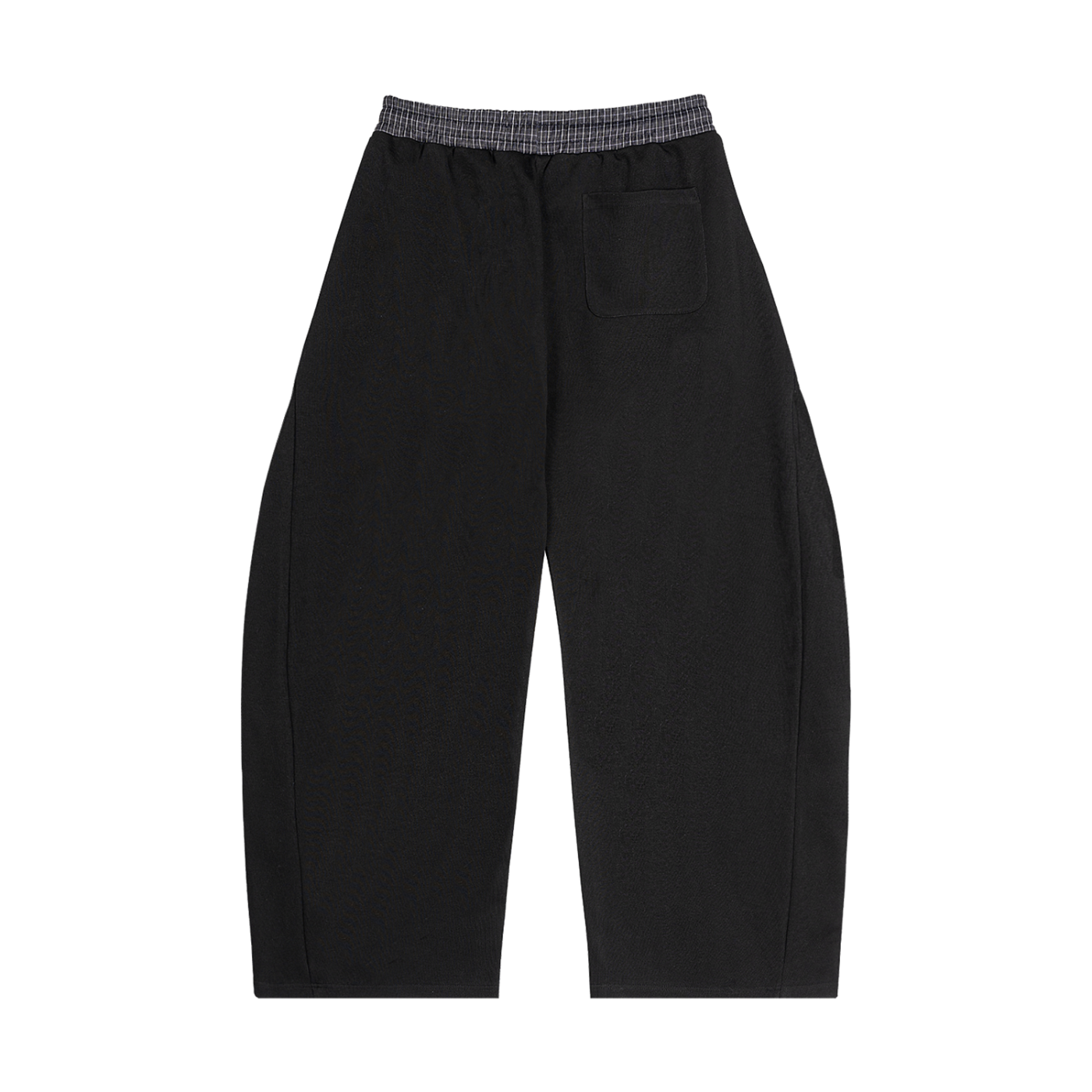 people plaid waistband barrel sweatpants