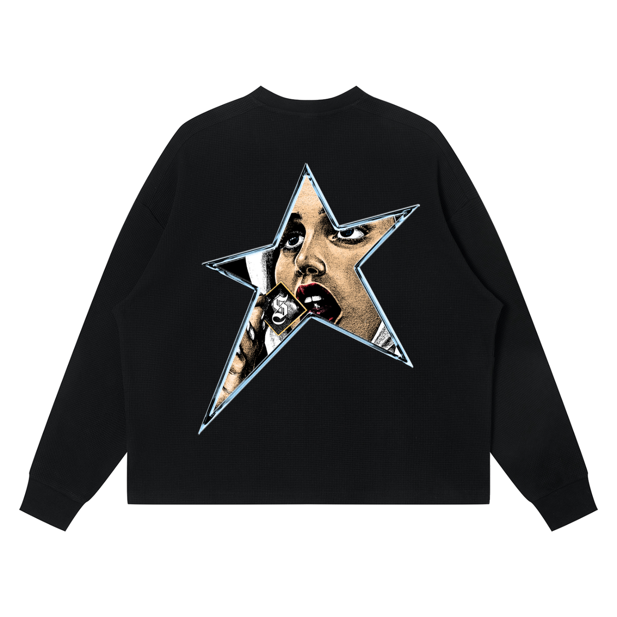 rockstar waffle boxy ls